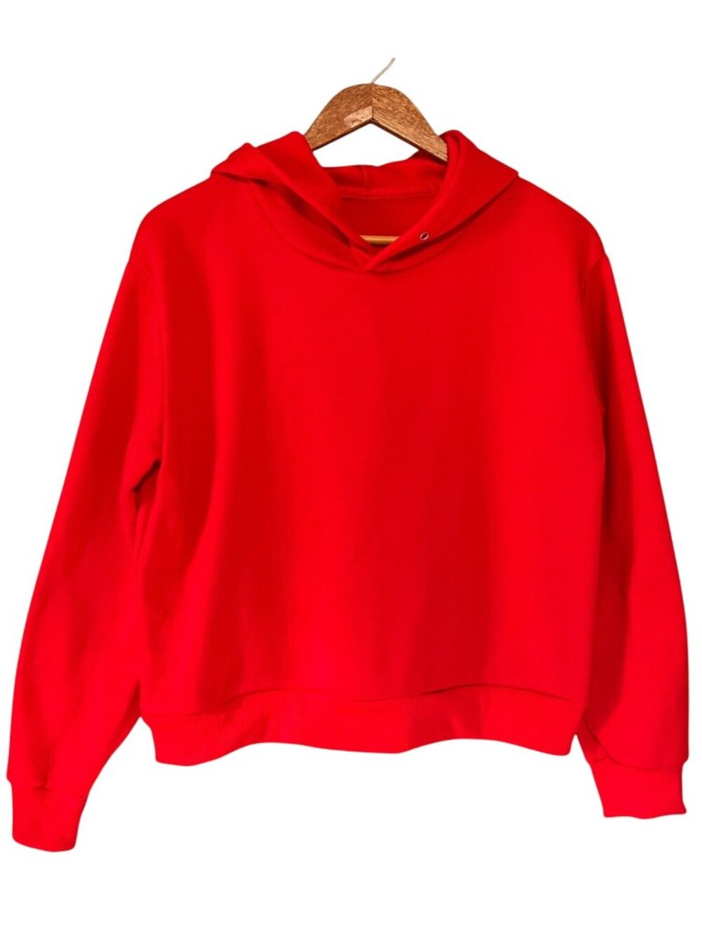 Red Cropped Hoodie